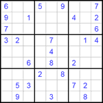 Судоку 9х9 #159 средний Судоку 9х9 #159 средний