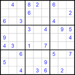 Судоку 9х9 #162 средний Судоку 9х9 #162 средний