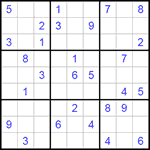 Судоку 9х9 #163 средний Судоку 9х9 #163 средний