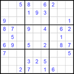 Судоку 9х9 #164 средний Судоку 9х9 #164 средний