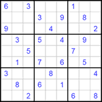 Судоку 9х9 #146 очень трудный Судоку 9х9 #146 очень трудный