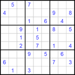 Судоку 9х9 #147 очень трудный Судоку 9х9 #147 очень трудный