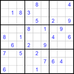 Судоку 9х9 #149 очень трудный Судоку 9х9 #149 очень трудный