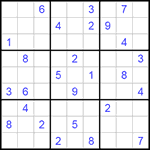 Судоку 9х9 #151 очень трудный Судоку 9х9 #151 очень трудный