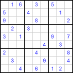 Судоку 9х9 #152 очень трудный Судоку 9х9 #152 очень трудный