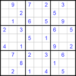 Судоку 9х9 #154 очень трудный Судоку 9х9 #154 очень трудный