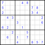 Судоку 9х9 #156 очень трудный Судоку 9х9 #156 очень трудный