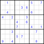Судоку 9х9 #159 очень трудный Судоку 9х9 #159 очень трудный