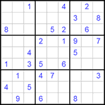 Судоку 9х9 #160 очень трудный Судоку 9х9 #160 очень трудный