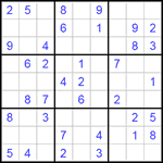 Судоку 9х9 #200 легкий Судоку 9х9 #200 легкий