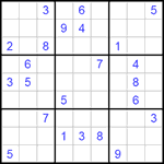 Судоку 9х9 #166 средний Судоку 9х9 #166 средний