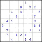 Судоку 9х9 #167 средний Судоку 9х9 #167 средний