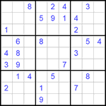 Судоку 9х9 #169 средний Судоку 9х9 #169 средний