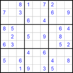 Судоку 9х9 #170 средний Судоку 9х9 #170 средний