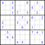 Судоку 9х9 #171 средний Судоку 9х9 #171 средний