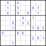 Судоку 9х9 #175 средний Судоку 9х9 #175 средний