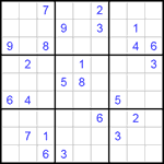Судоку 9х9 #178 средний Судоку 9х9 #178 средний