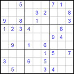 Судоку 9х9 #180 средний Судоку 9х9 #180 средний