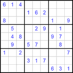 Судоку 9х9 #182 средний Судоку 9х9 #182 средний