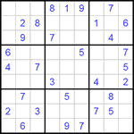 Судоку 9х9 #183 средний Судоку 9х9 #183 средний