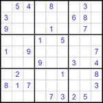 Судоку 9х9 #184 средний Судоку 9х9 #184 средний