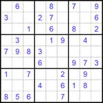 Судоку 9х9 #186 средний Судоку 9х9 #186 средний