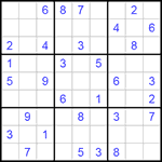 Судоку 9х9 #187 средний Судоку 9х9 #187 средний