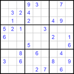 Судоку 9х9 #189 средний Судоку 9х9 #189 средний