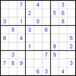 Судоку 9х9 #192 средний Судоку 9х9 #192 средний