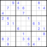 Судоку 9х9 #194 средний Судоку 9х9 #194 средний