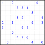Судоку 9х9 #161 очень трудный Судоку 9х9 #161 очень трудный