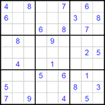 Судоку 9х9 #163 очень трудный Судоку 9х9 #163 очень трудный