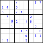 Судоку 9х9 #165 очень трудный Судоку 9х9 #165 очень трудный