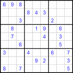 Судоку 9х9 #166 очень трудный Судоку 9х9 #166 очень трудный