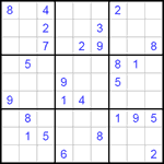 Судоку 9х9 #167 очень трудный Судоку 9х9 #167 очень трудный