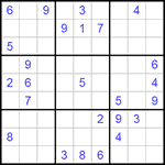 Судоку 9х9 #169 очень трудный Судоку 9х9 #169 очень трудный