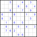 Судоку 9х9 #171 очень трудный Судоку 9х9 #171 очень трудный