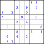 Судоку 9х9 #172 очень трудный Судоку 9х9 #172 очень трудный