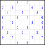 Судоку 9х9 #173 очень трудный Судоку 9х9 #173 очень трудный