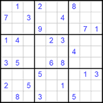 Судоку 9х9 #176 очень трудный Судоку 9х9 #176 очень трудный