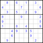 Судоку 9х9 #182 очень трудный Судоку 9х9 #182 очень трудный