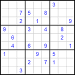 Судоку 9х9 #184 очень трудный Судоку 9х9 #184 очень трудный