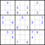 Судоку 9х9 #188 очень трудный Судоку 9х9 #188 очень трудный