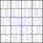 Судоку 20х20 #14 легкий
