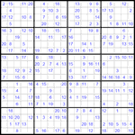 Судоку 20х20 #6 средний