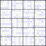 Судоку 20х20 #7 средний