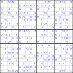 Судоку 20х20 #8 средний