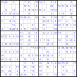 Судоку 20х20 #9 средний