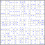 Судоку 25х25 #7 трудный