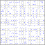 Судоку 25х25 #10 трудный